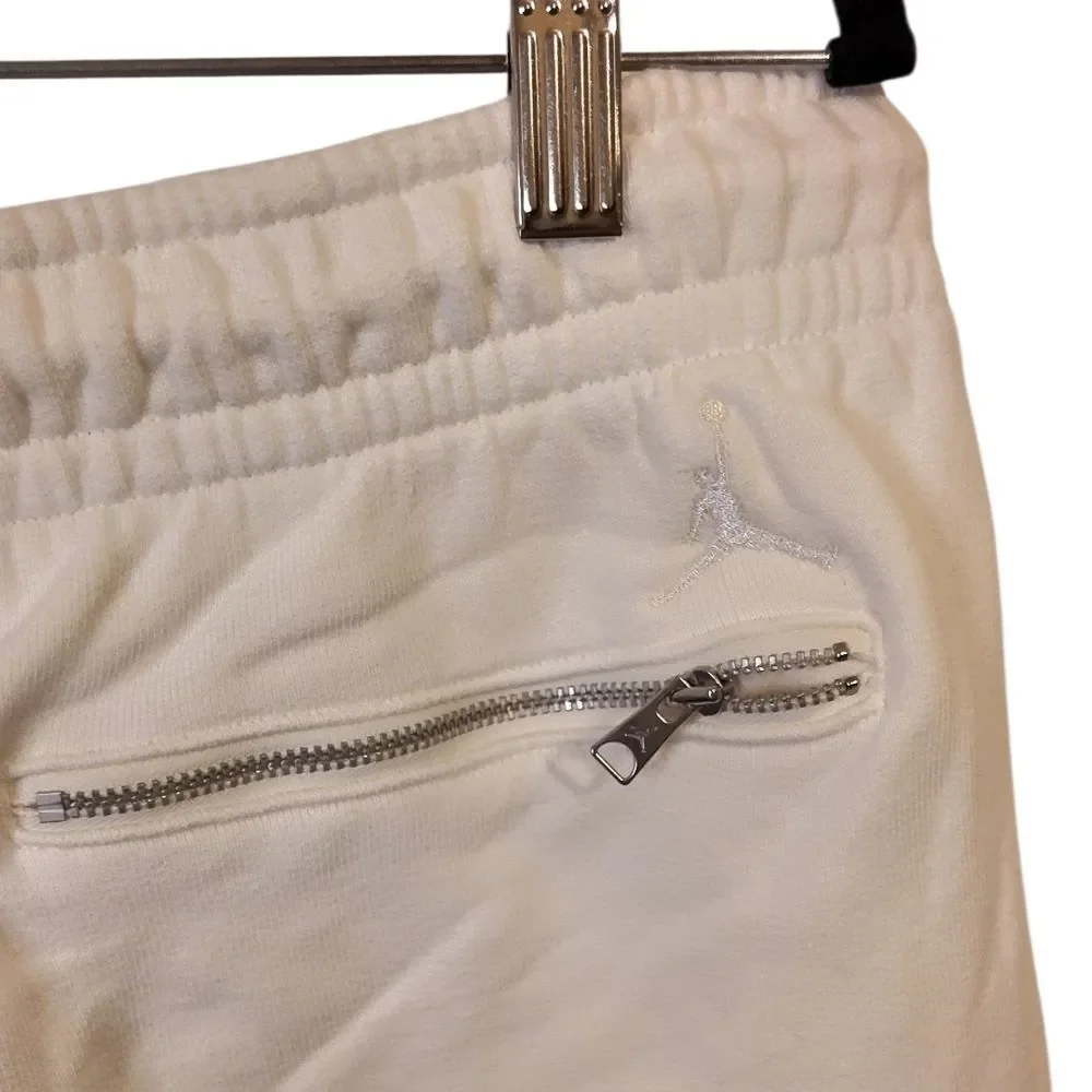 Jordan Baggy White Fleece Sweatpants Size XL